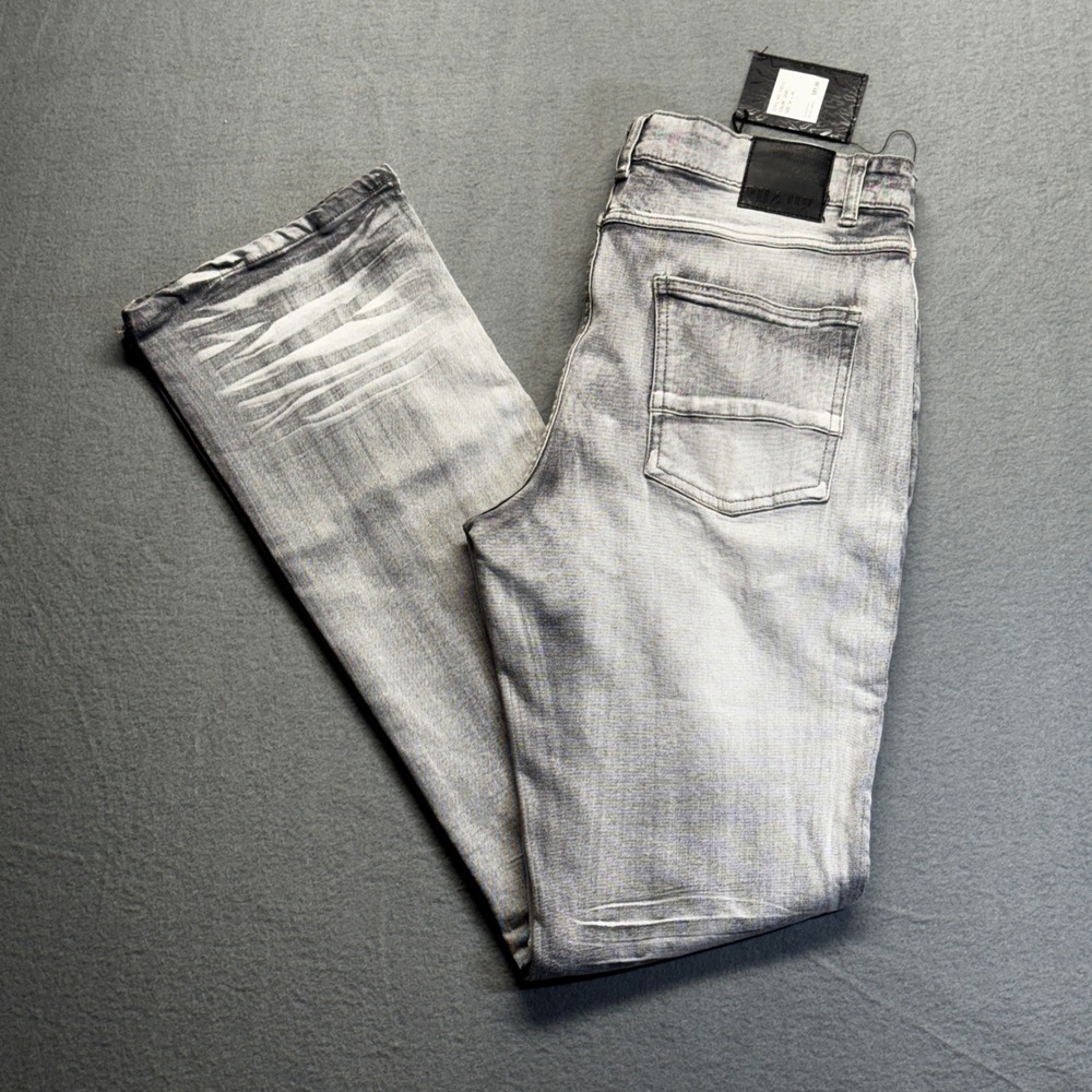 Spark Mens Premium Denim Studio Collection Flare Fit Gray Jeans 36x36 NWT